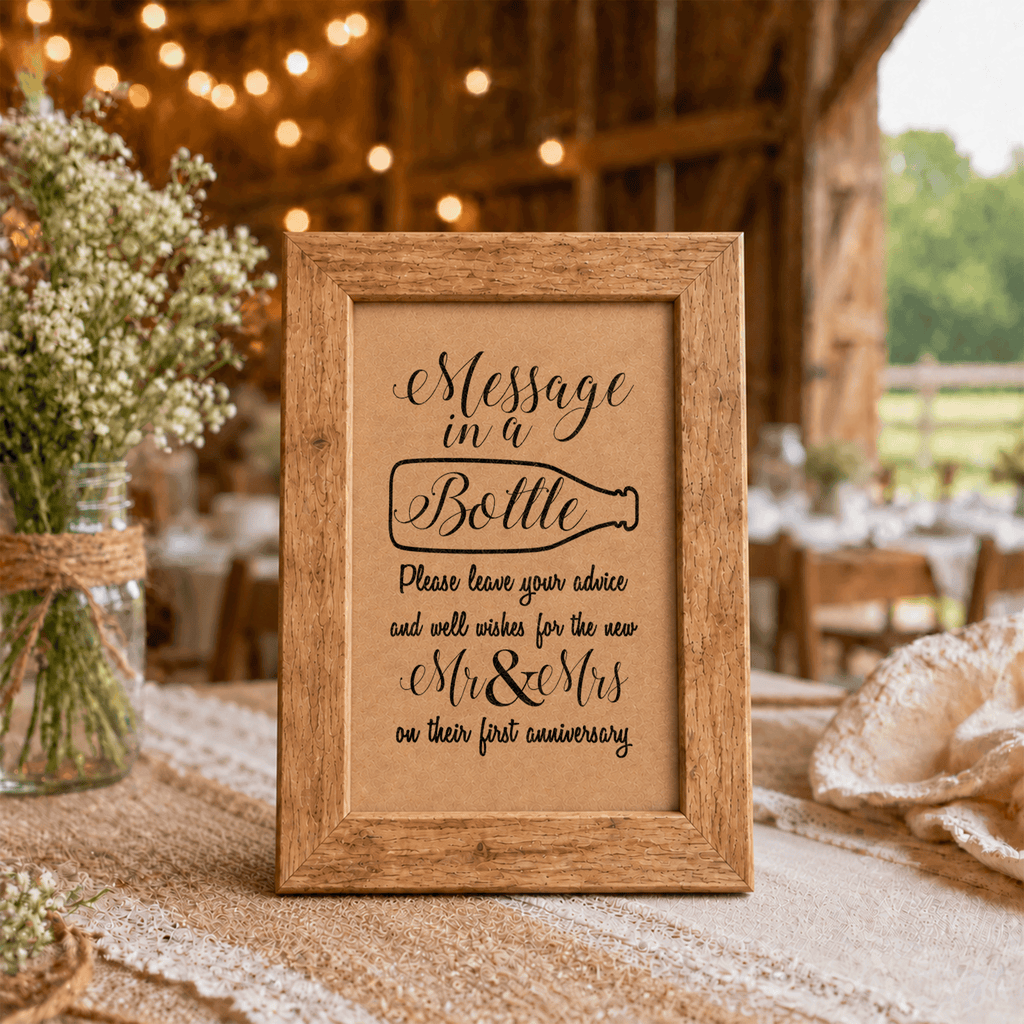 Message in a Bottle Bridal Shower Activity