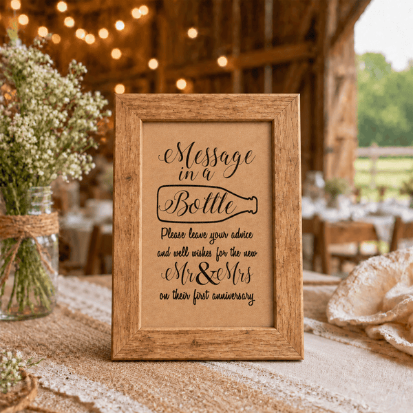 Message in a Bottle Bridal Shower Activity