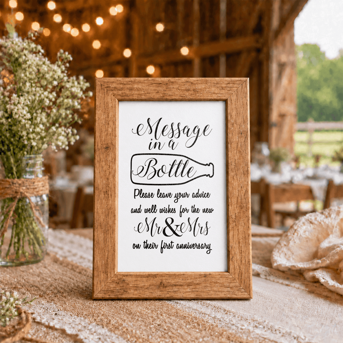 Message in a Bottle Bridal Shower Activity
