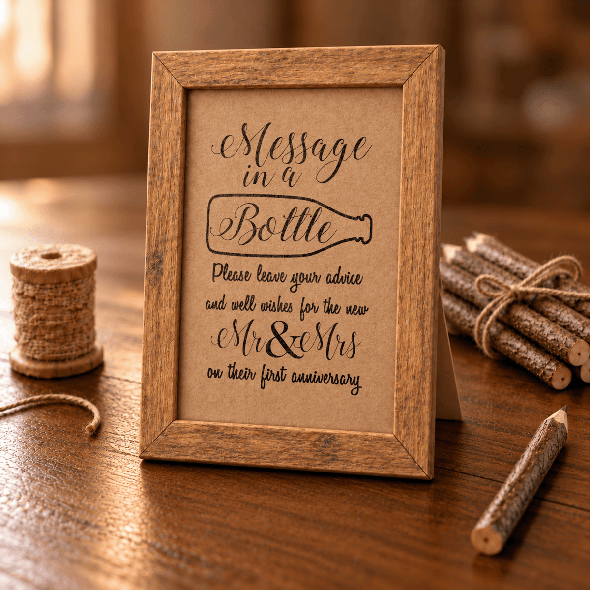 Message in a Bottle Bridal Shower Activity