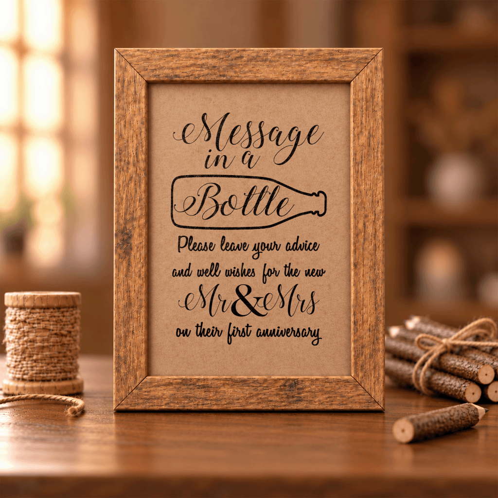 Message in a Bottle Bridal Shower Activity
