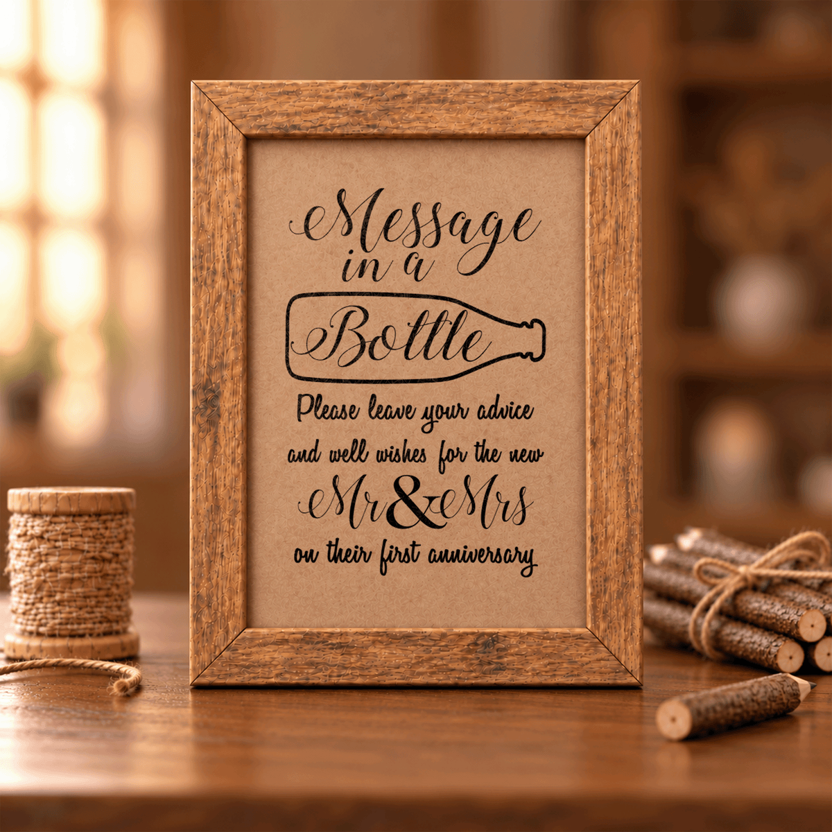 Message in a Bottle Bridal Shower Activity