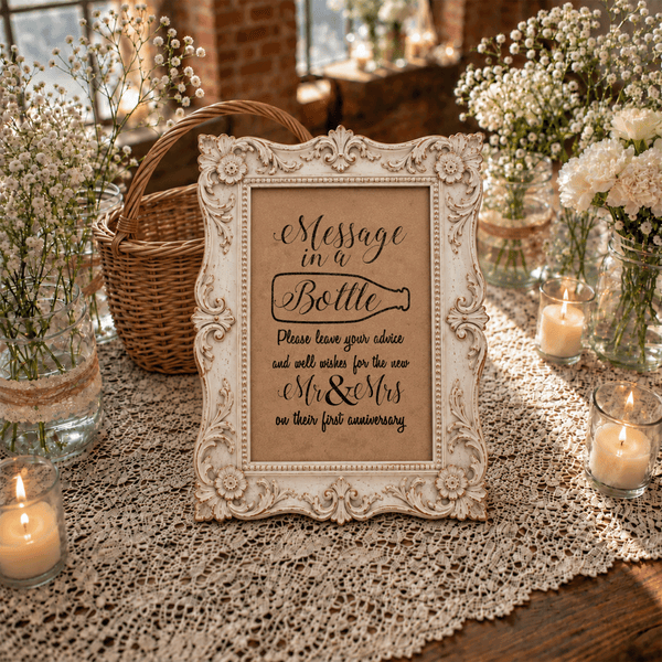 Message in a Bottle Bridal Shower Activity
