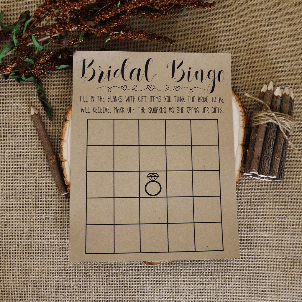 Bridal Bingo Bridal Shower Game