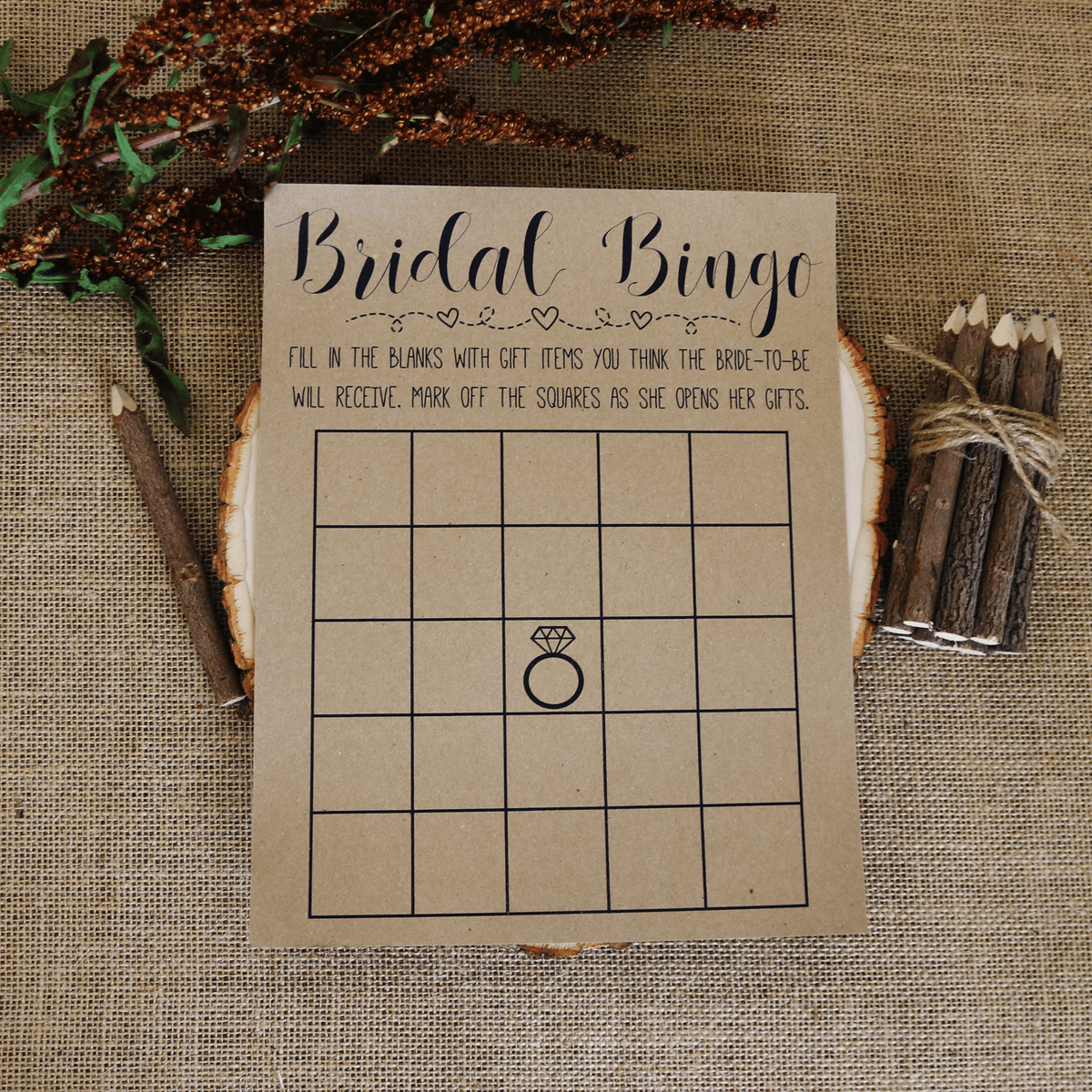 Bridal Bingo Bridal Shower Game
