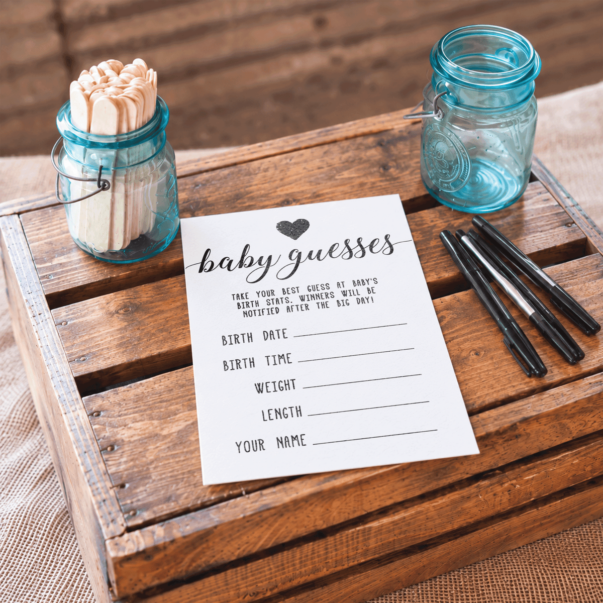 Baby Guesses Baby Shower Activity