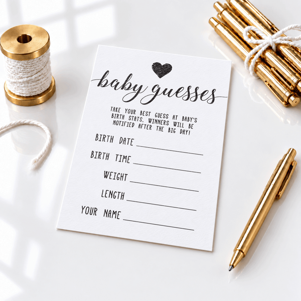 Baby Guesses Baby Shower Activity