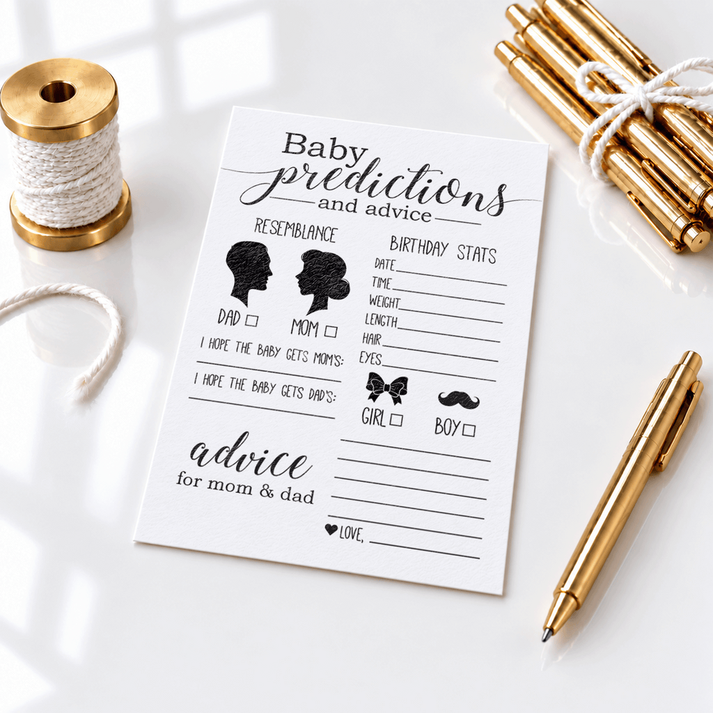 Baby Predictions Baby Shower Activity