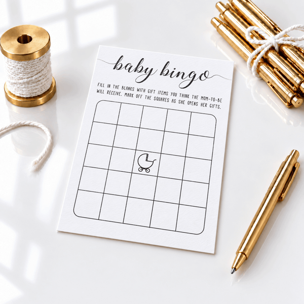 Baby Bingo Baby Shower Game